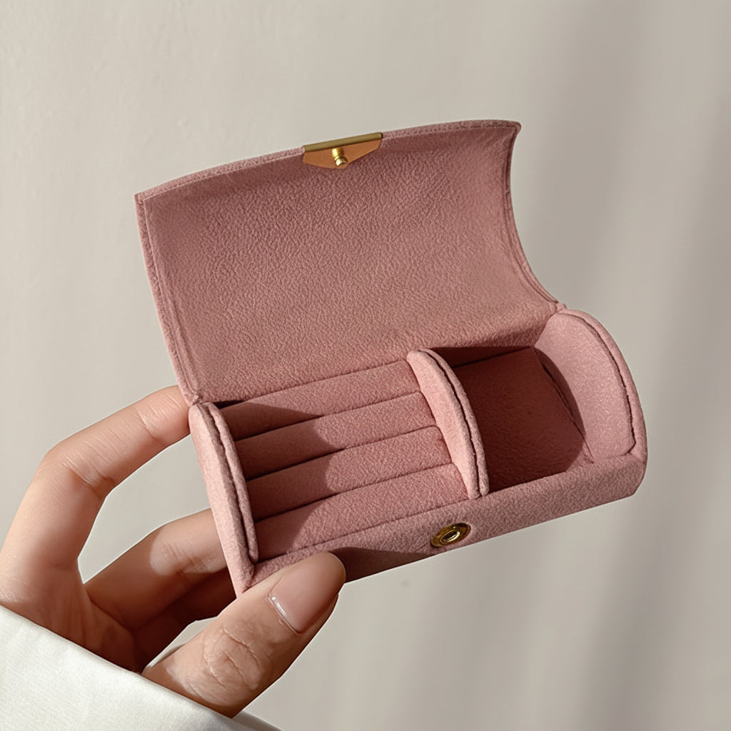 Mothers Day Travel Jewelry Box With Snap Closure Organizer | Temsk