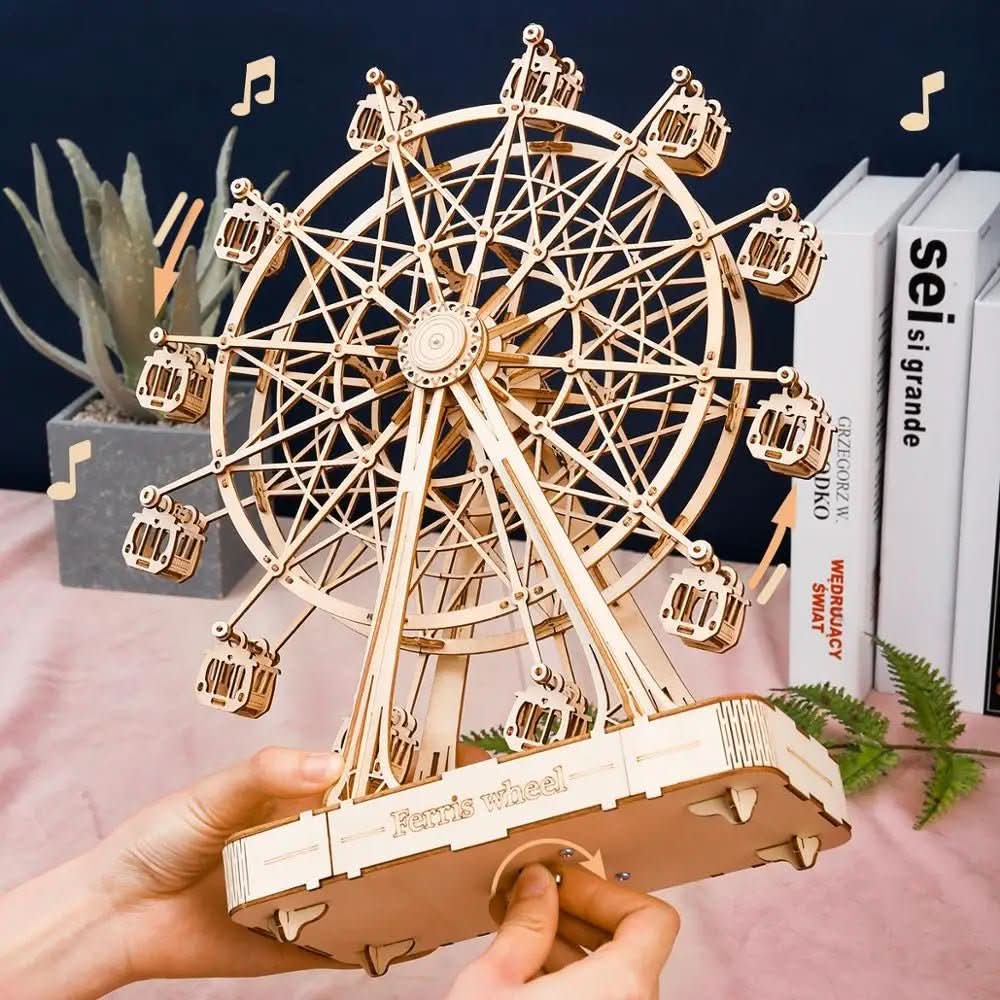 CraftLoom 3D Wooden Ferris Wheel Kit To Build Yourself | Temsk