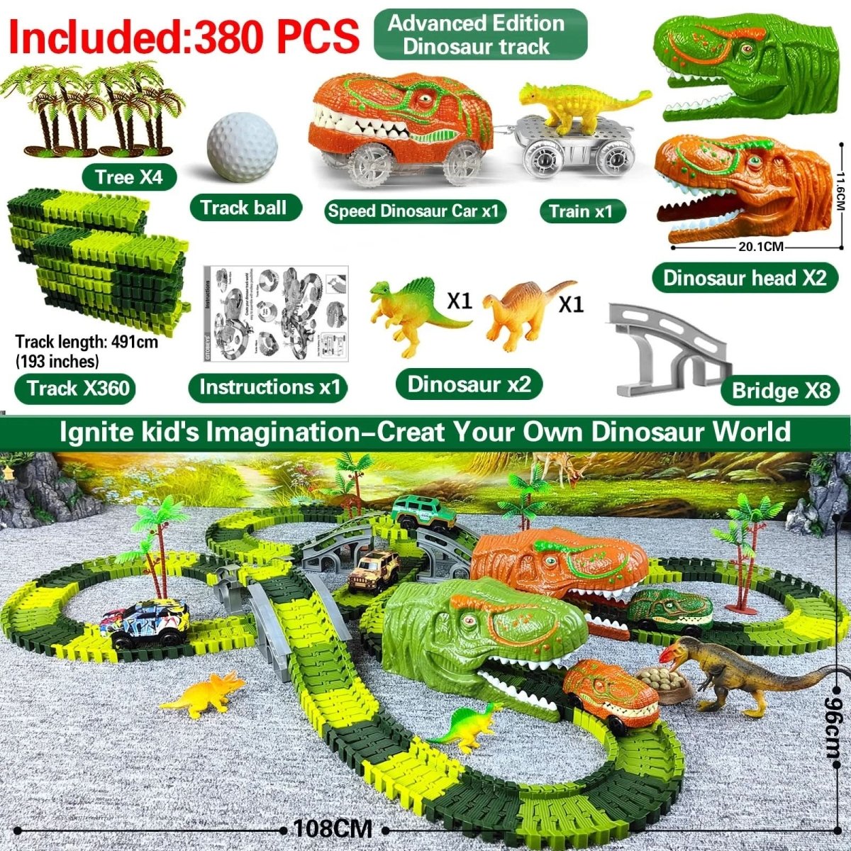 Jurassic Track Adventure Interactive Dino Train Game For Kids Aged 3 And Up | Temsk