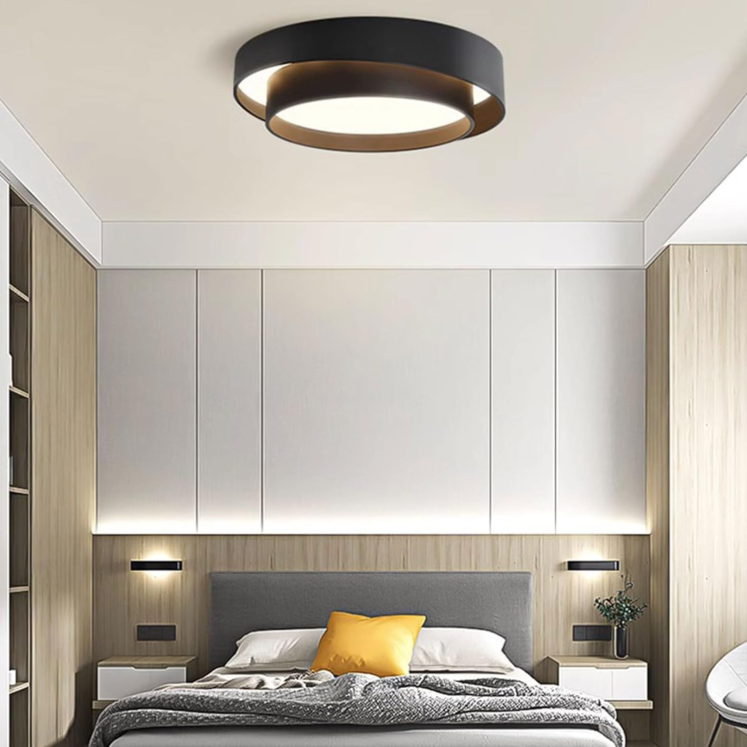 Nordische runde LED-Deckenleuchte im minimalistischen Design | Temsk