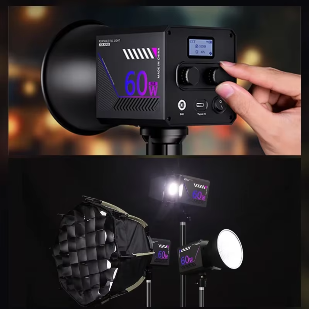 Portable RGB Video Light for Photography and Streaming | Temsk