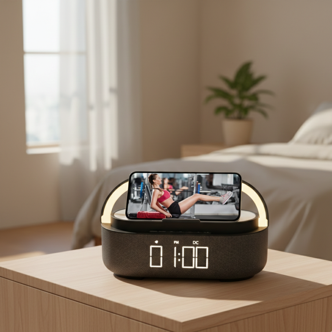 Bezdrátový nabíjecí Bluetooth reproduktor s funkcemi | Temsk