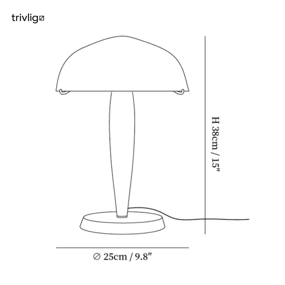 Verve Retro Table Lamp With Warm Ambient Bedside Lighting | Temsk