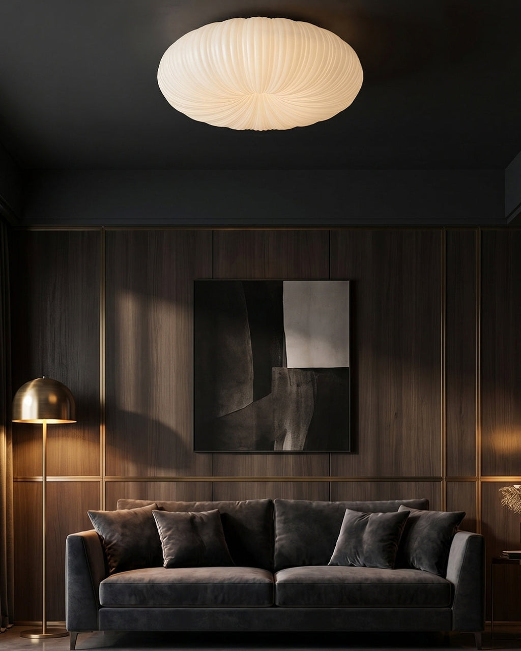 Iris Scandinavian Dimmable Ceiling Light With Metal And Acrylic Remote Control | Temsk