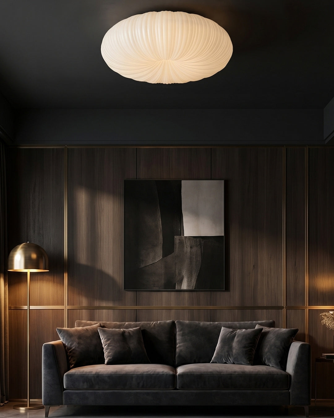 Iris Scandinavian Dimmable Ceiling Light With Metal And Acrylic Remote Control | Temsk
