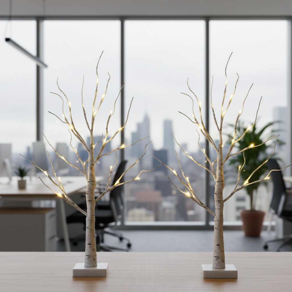 Birch Tree LED Light Decor For Cozy Ambience At Home | Temsk
