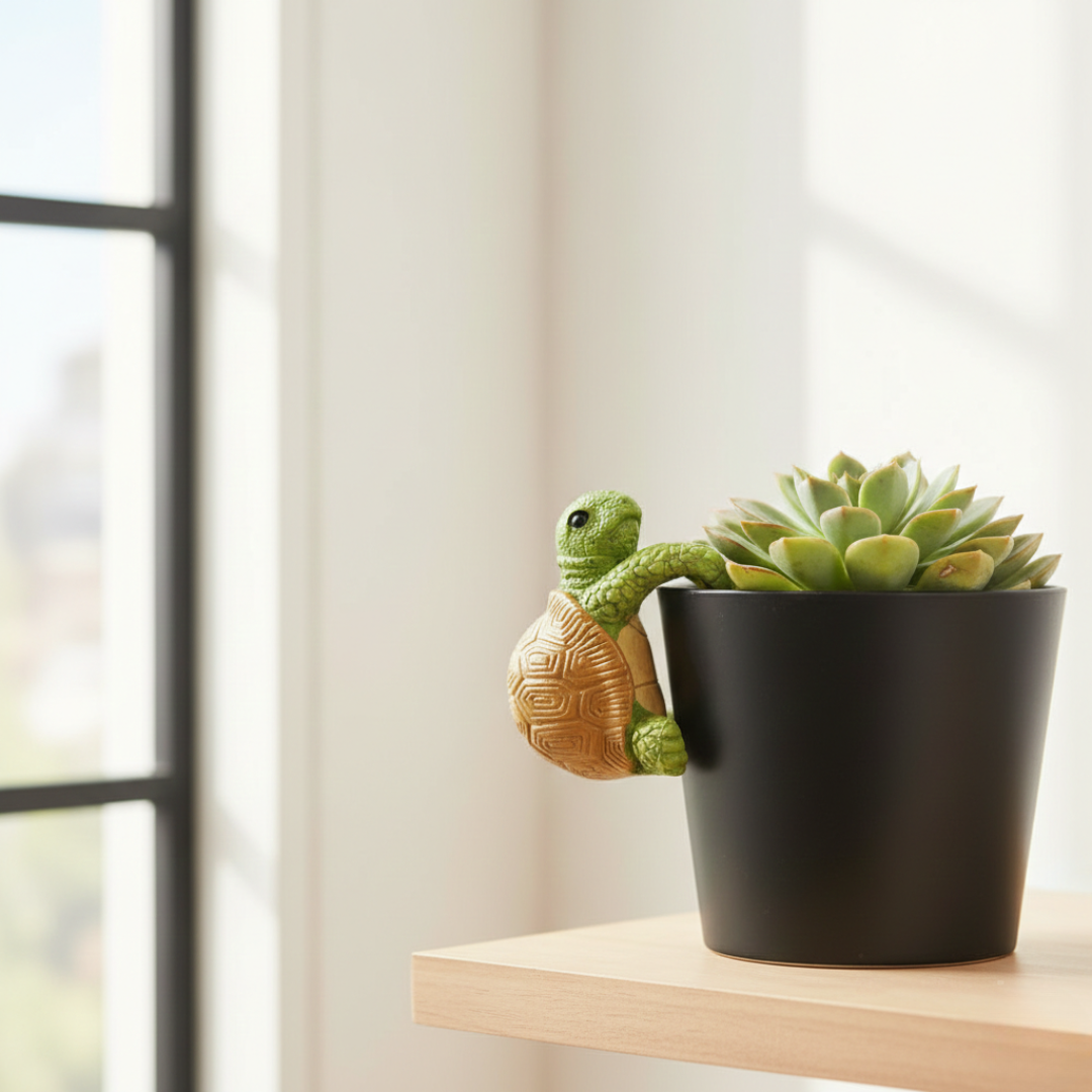 Hanging Turtle Resin Decor For Playful Plant Pots And Corners | Temsk