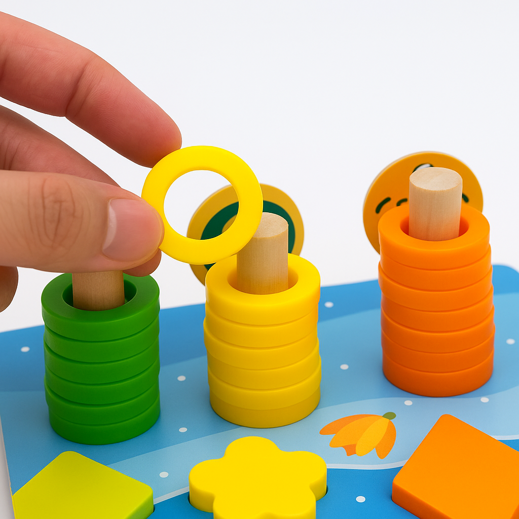 Montessori Activity Board Wooden Toy For Toddlers Learning | Temsk