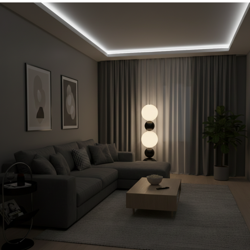 Glass Globe Floor Lamp for Living Room and Bedroom Decor | Temsk