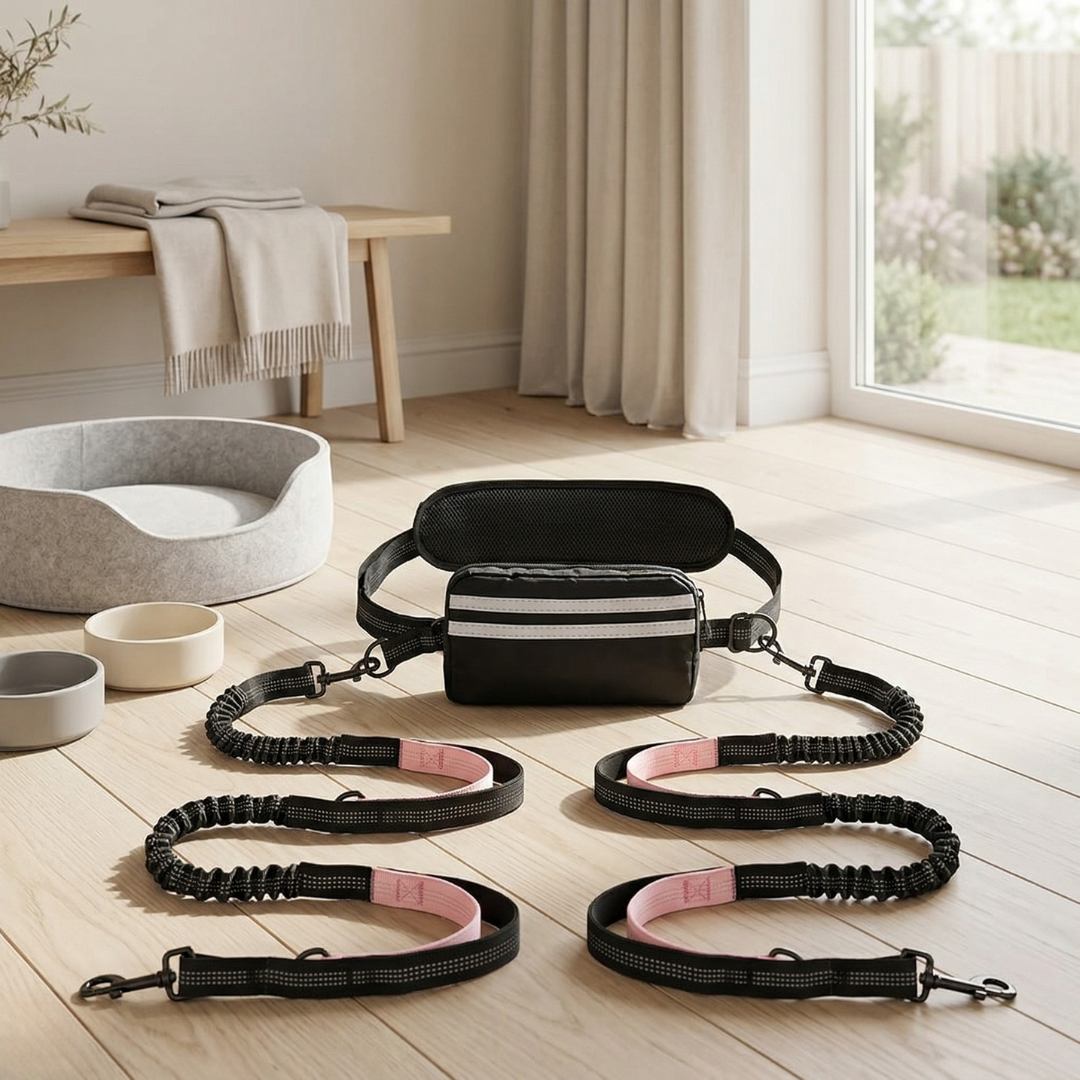 Hands-Free Dog Leash With Pouch For Everyday Walks | Temsk
