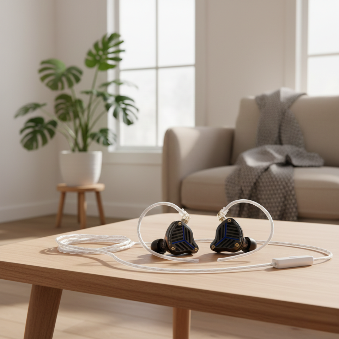 Auriculares com fios Hi-Fi Temsk para reprodução de música de alta qualidade