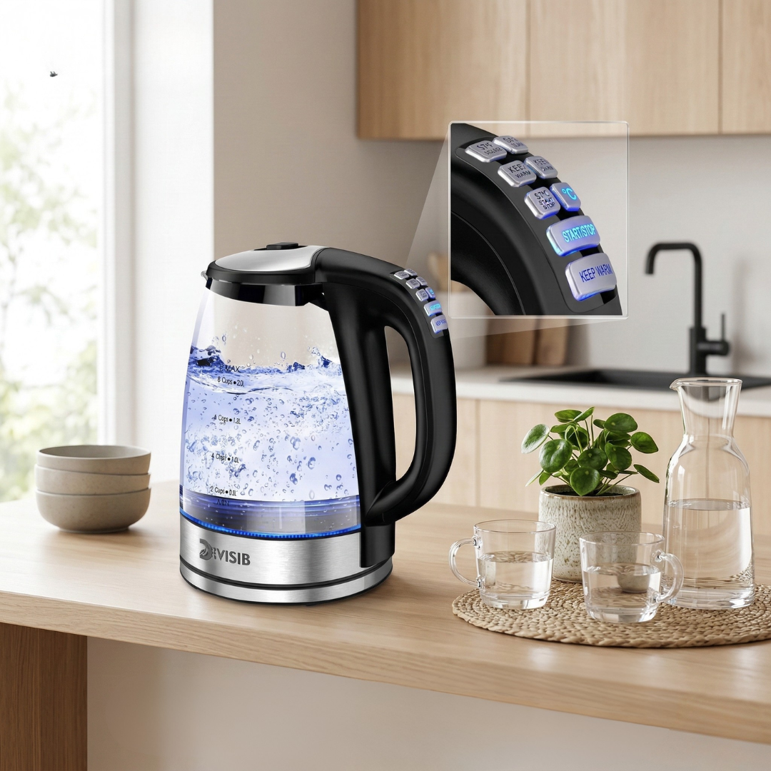 Electric Kettle With Temperature Control Large Capacity | Temsk
