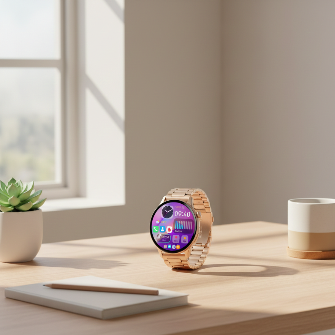 Women’s AMOLED Smartwatch With Waterproof Design And Bluetooth Calling | Temsk