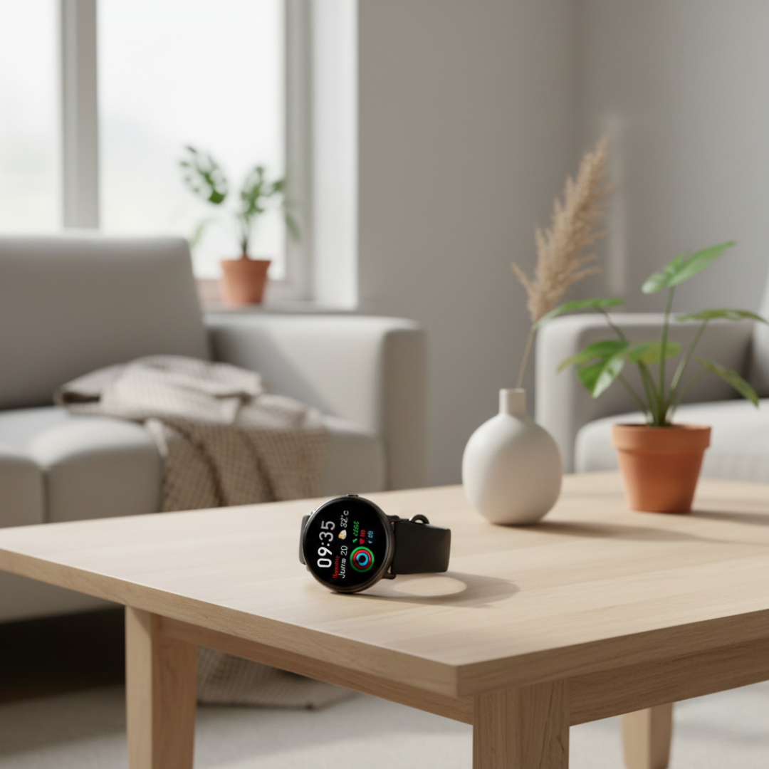 AMOLED chytré hodinky s Bluetooth voláním a voděodolné z nerezové oceli | Temsk