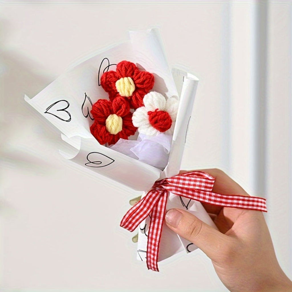 Handmade Mini Wrapped Floral Bouquet For Mother's Day Gift Decor | Temsk