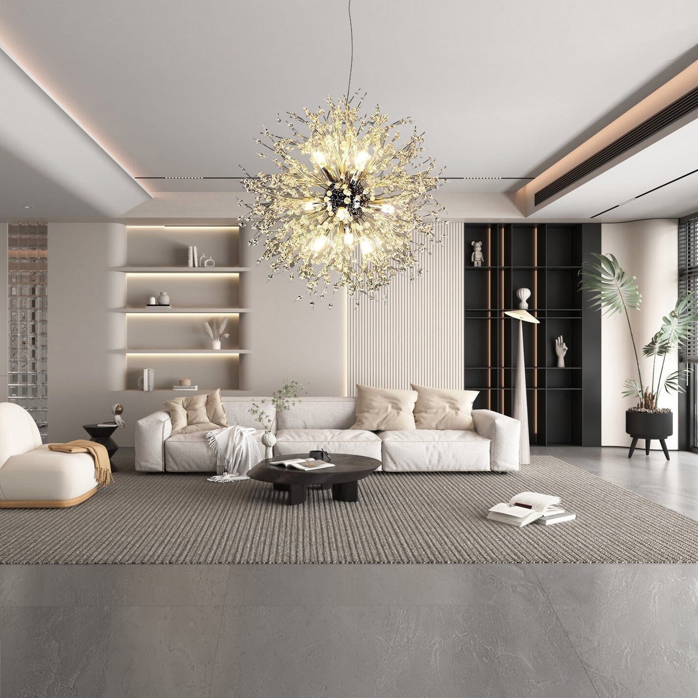 Elegant Dandelion Crystal Pendant Light For Modern Interiors | Temsk