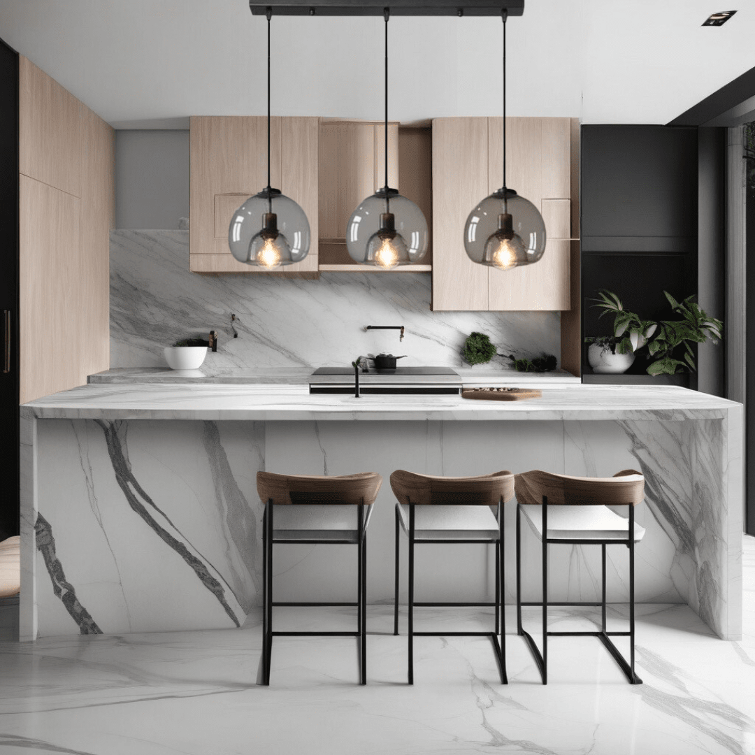 Lampade a sospensione Aurelia in vetro per cucine moderne e altro | Temsk
