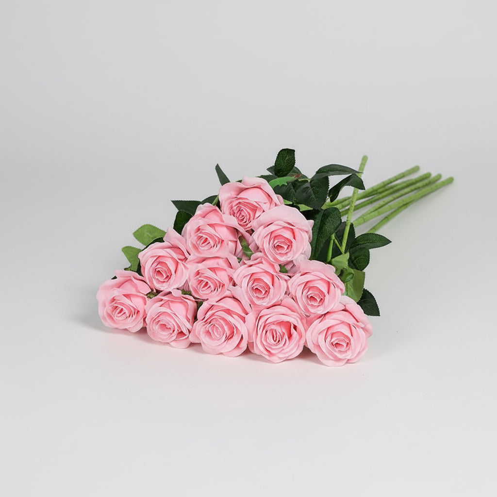 Mother's Day Red Artificial Rose Bouquet For Home Decor | Temsk