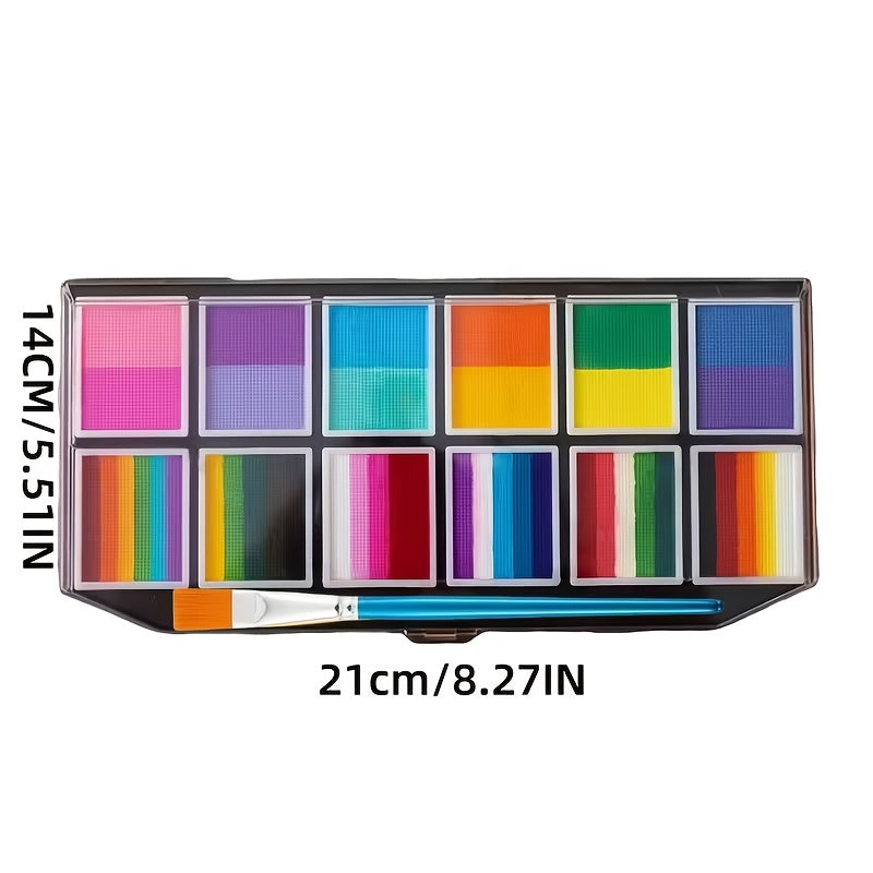 Neon Face Paint Set With Soccer Ball Theme For Festivals And Events | Temsk