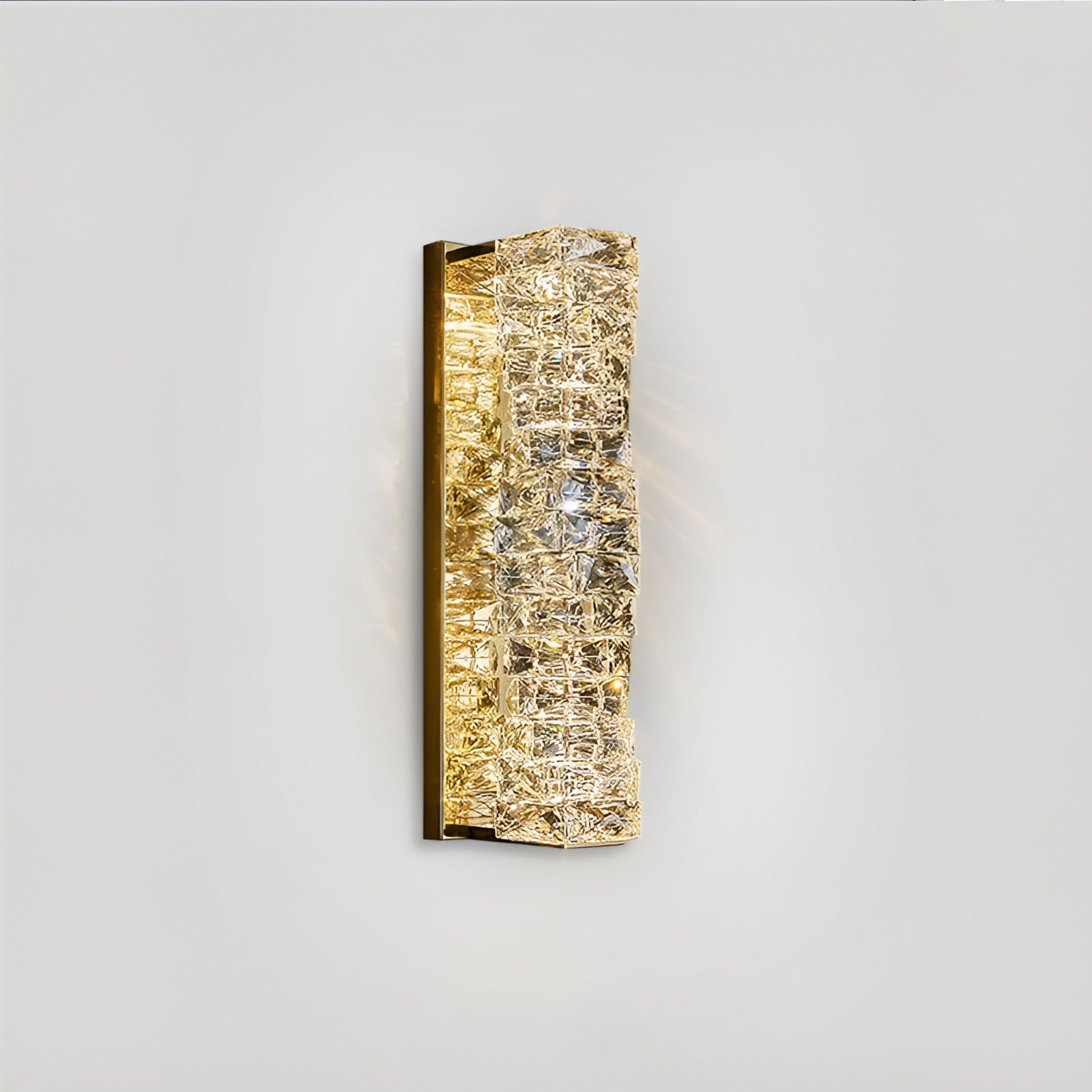 Nova Crystal Accents Wall Lamp In Stainless Steel With Three Color Temperatures | Temsk