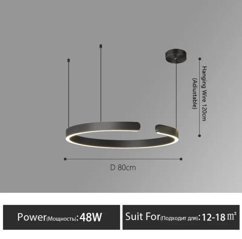 Astraelle Nordic Ring Chandelier for Modern Living Spaces | Temsk