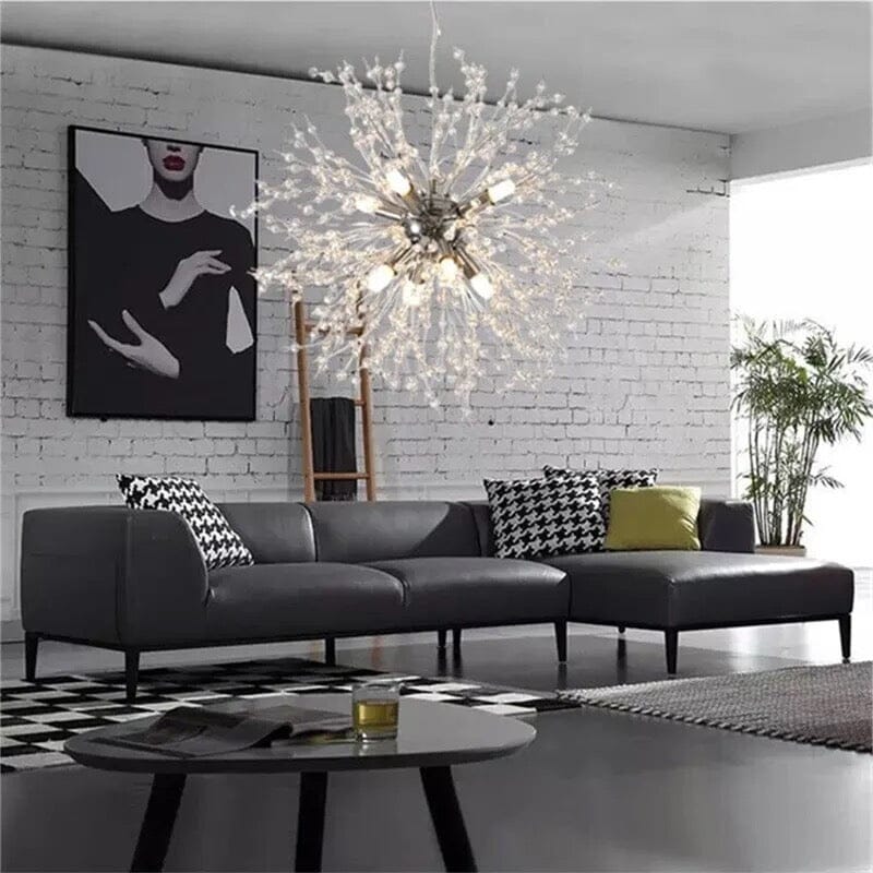 Elegant Dandelion Crystal Pendant Light For Modern Interiors | Temsk