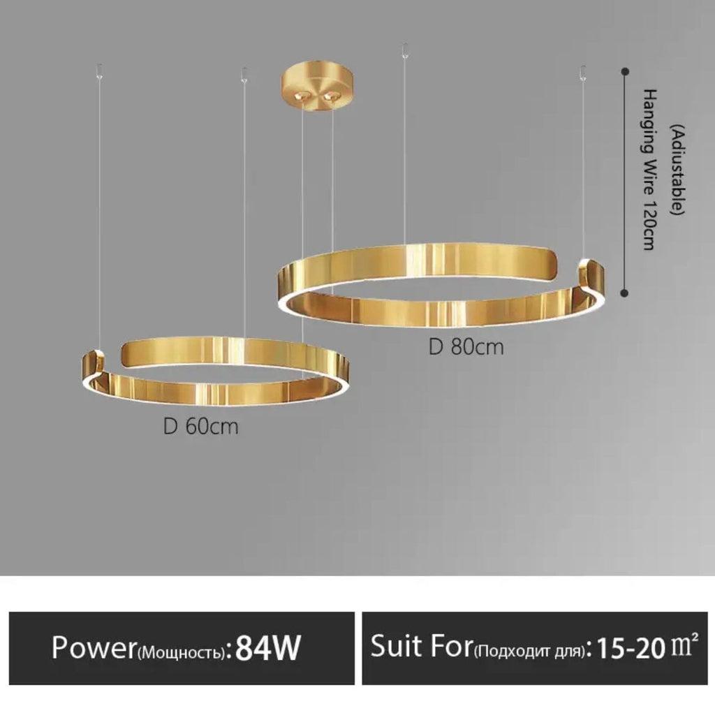 Astraelle Nordic Ring Chandelier for Modern Living Spaces | Temsk