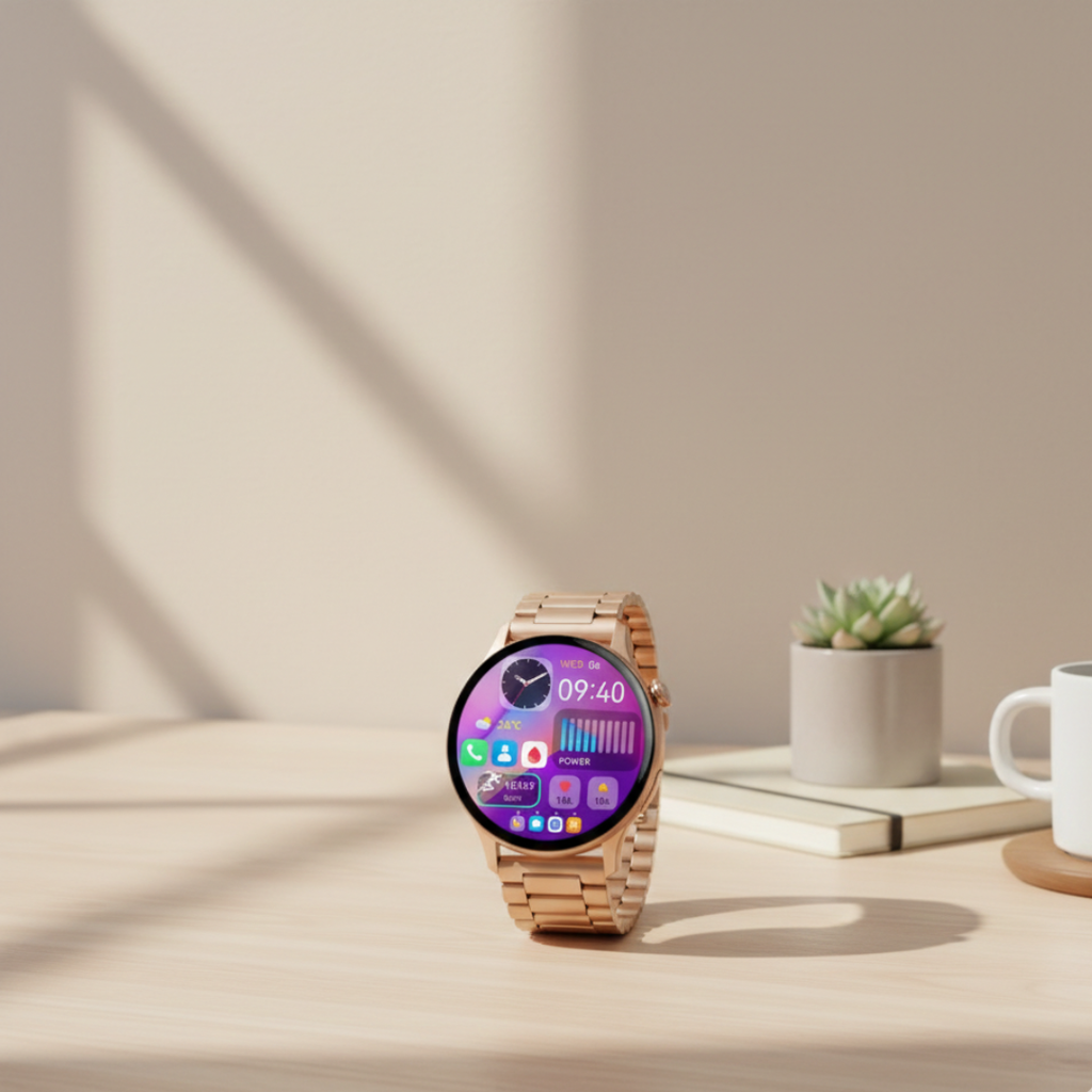 Women’s AMOLED Smartwatch With Waterproof Design And Bluetooth Calling | Temsk