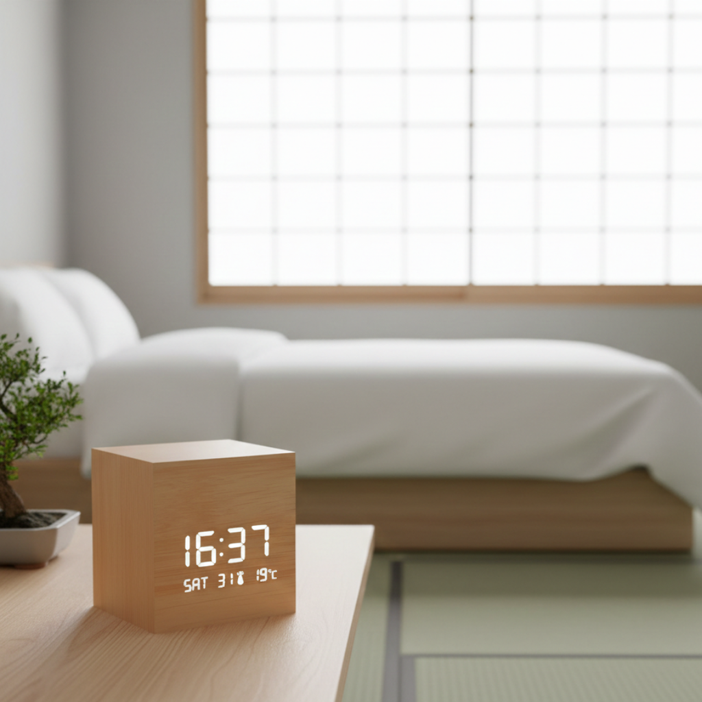 LED Cube Alarm Clock For Modern Mornings And Desk Use | Temsk
