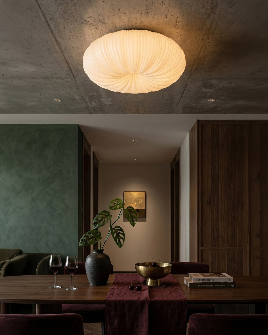 Iris Scandinavian Dimmable Ceiling Light With Metal And Acrylic Remote Control | Temsk