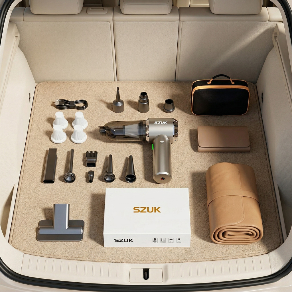 Compact Handheld Car Vacuum Cleaner For Car Interiors | Temsk