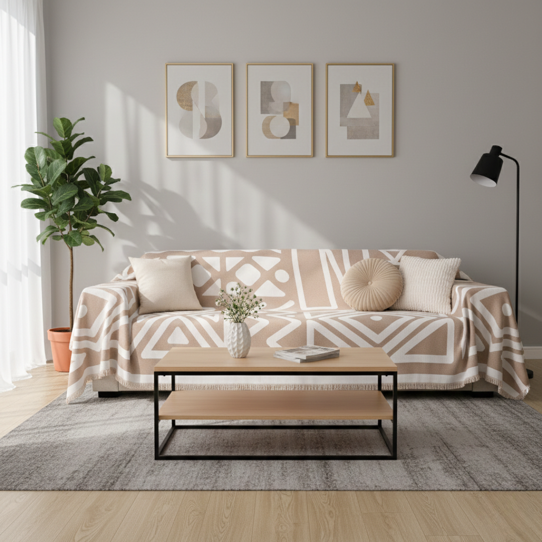 Geometric Boho Style Washable Non-Slip Sofa Cover | Temsk