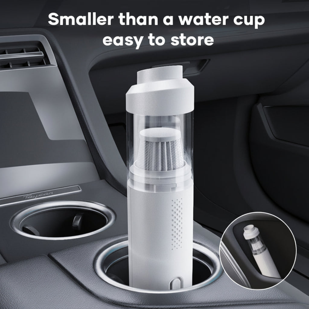 Compact Cordless Handheld Car Vacuum For Quick Auto Interior Cleaning | Temsk