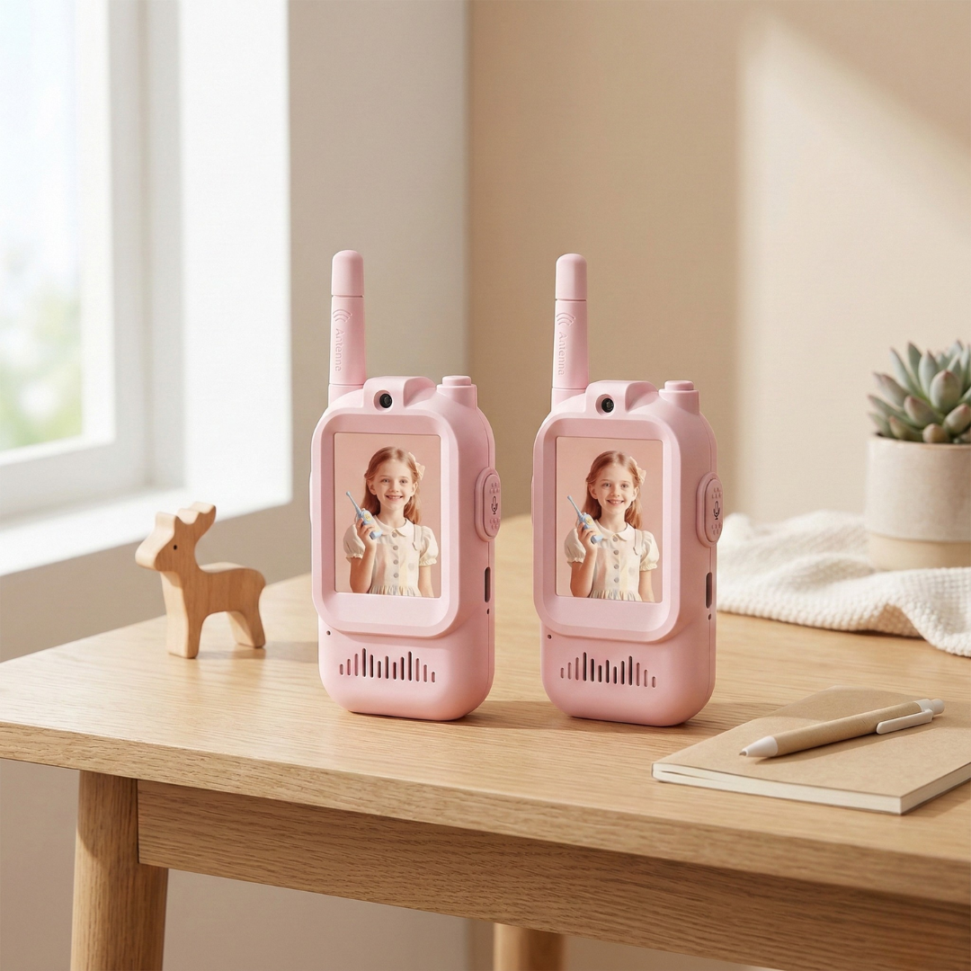 Video Walkie Talkies for Kids Ages 3 to 6 for Playtime Communication | Temsk