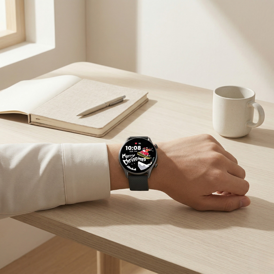 Fitness Smartwatch With AMOLED Display Activity Tracker And Bluetooth Watch | Temsk