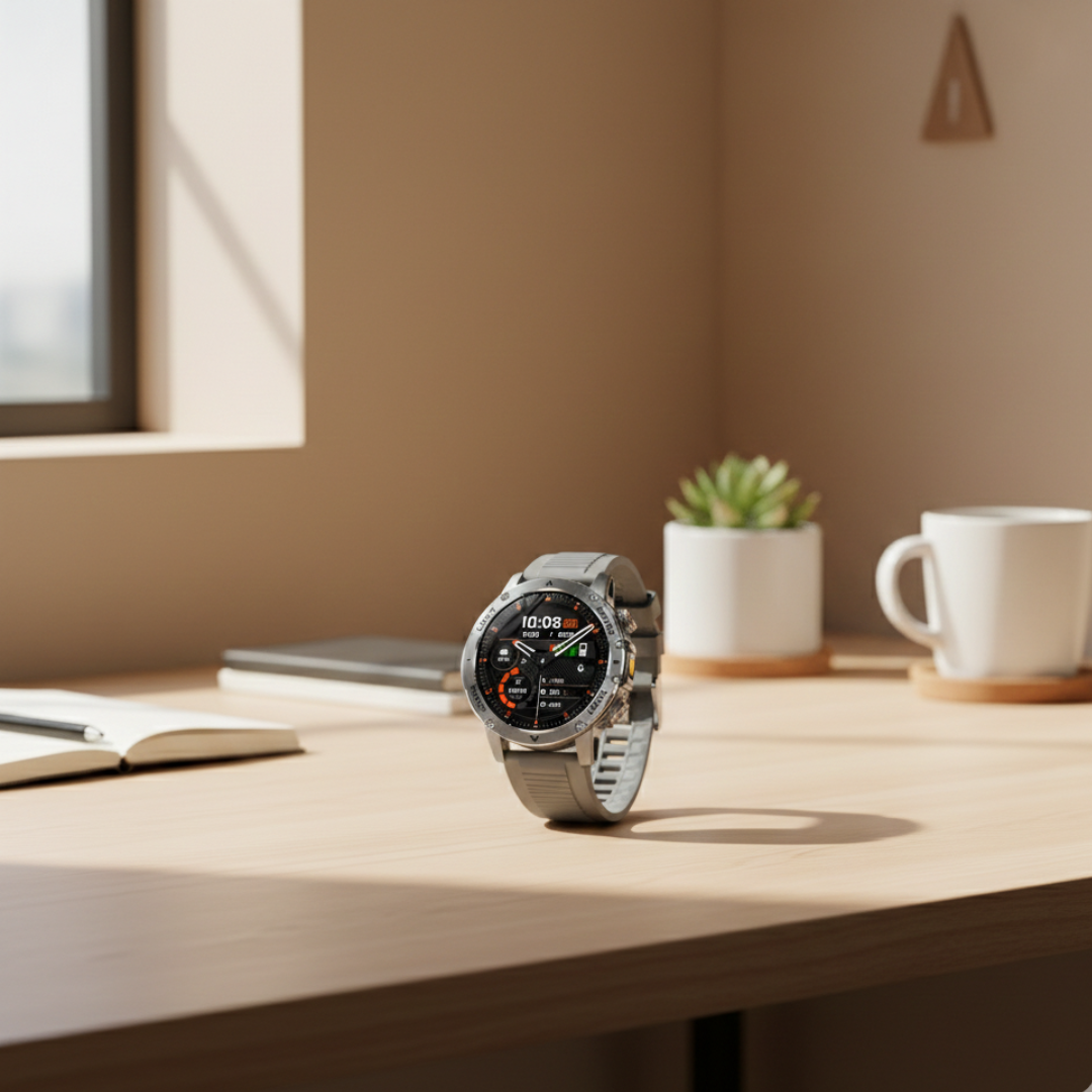 Rugged Outdoor Smartwatch With Waterproof Tactical Design And Long Battery Life | Temsk
