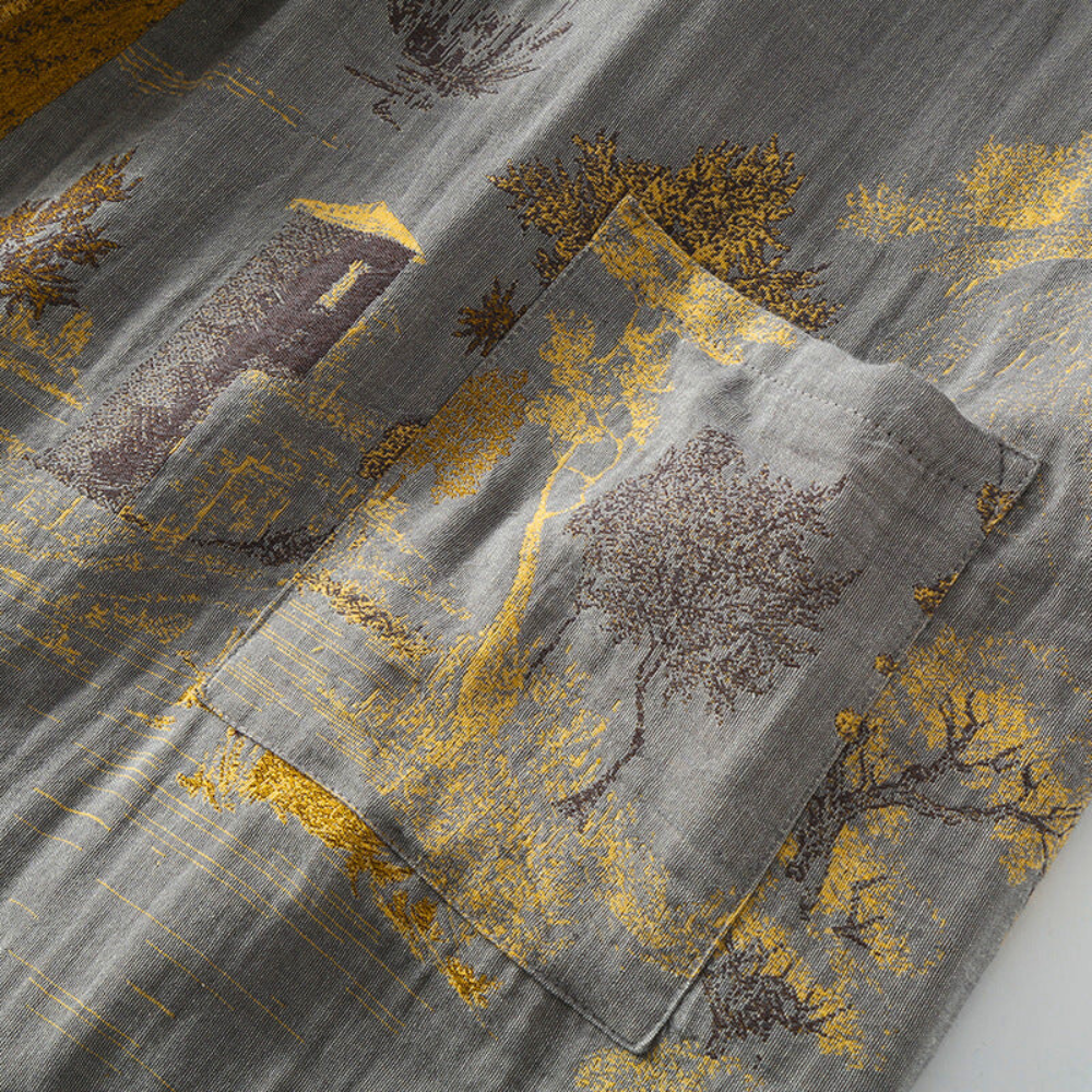 Lumenvale Rustic Kimono Robe Made Of Pure Cotton Fabric | Temsk
