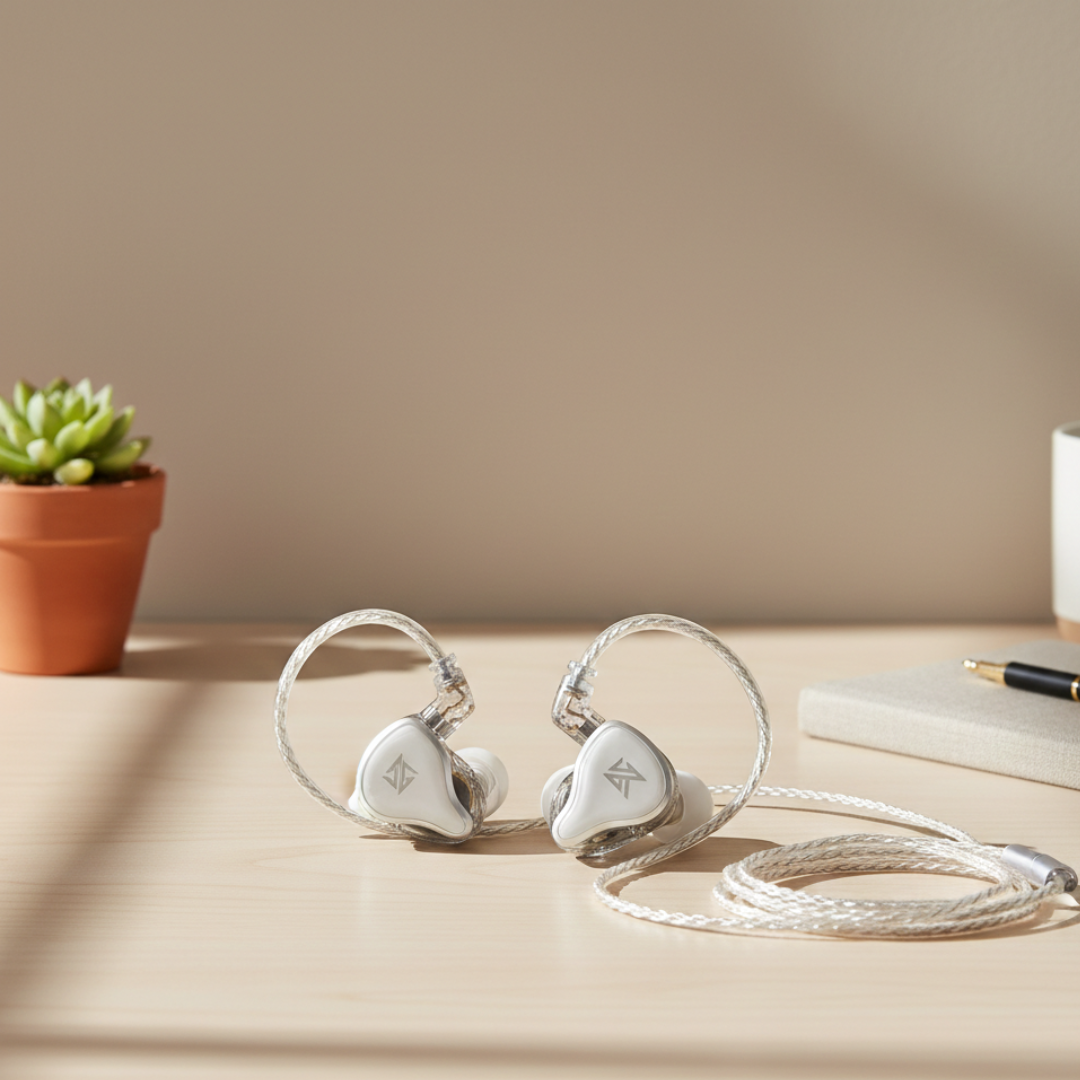 Auriculares Com Fio Hybrid Driver para Audição e Chamadas Diárias | Temsk