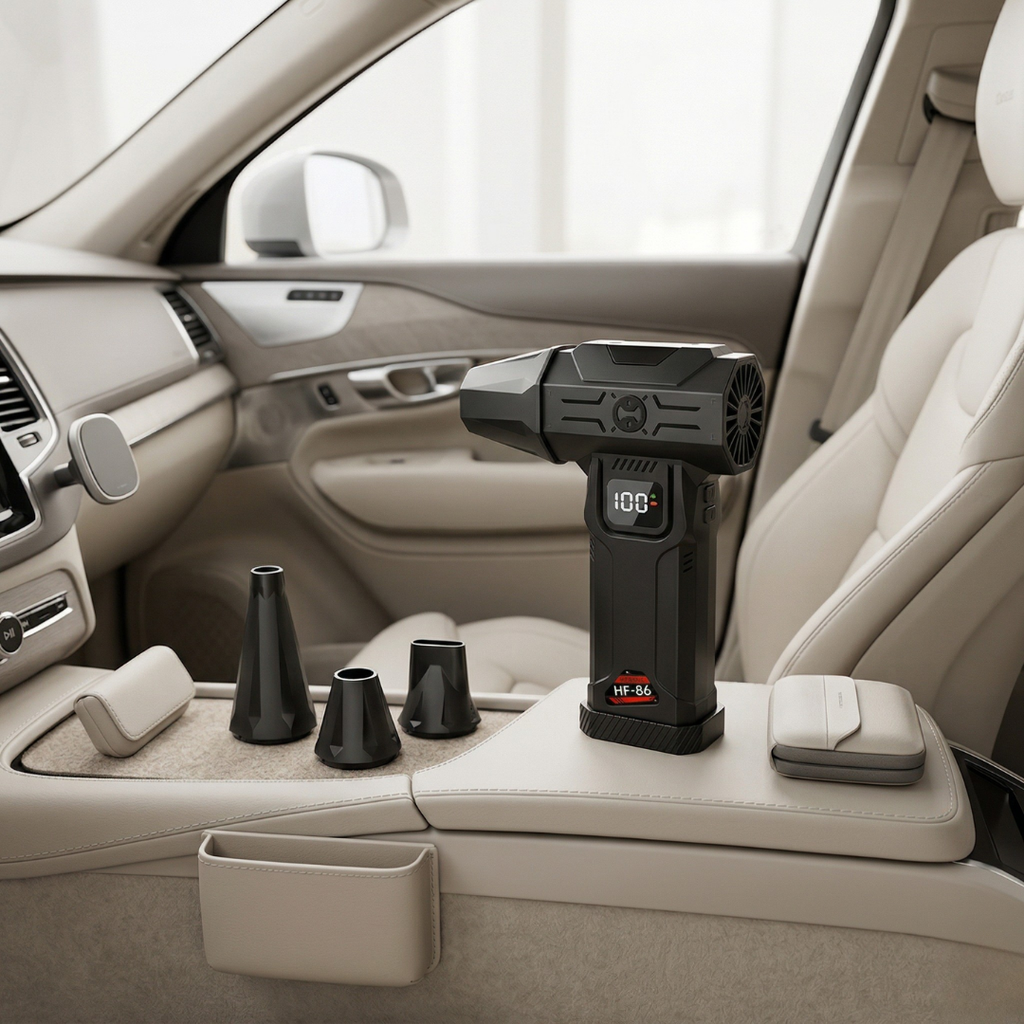 Turbo Air Portable Car Vacuum Cleaner For Cars And Small Spaces | Temsk