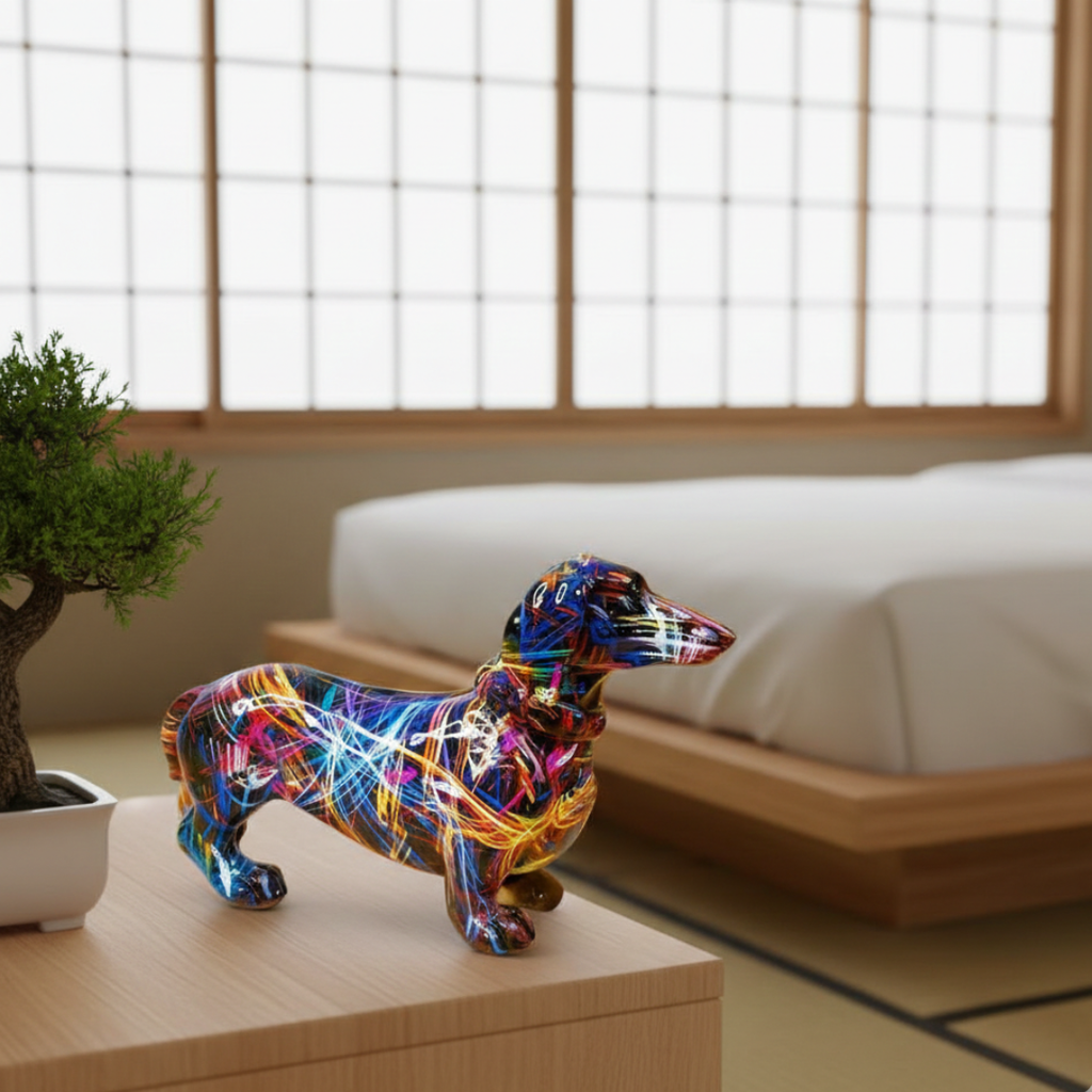 Dachshund Dog Figurine Decor For Home Or Office Display | Temsk
