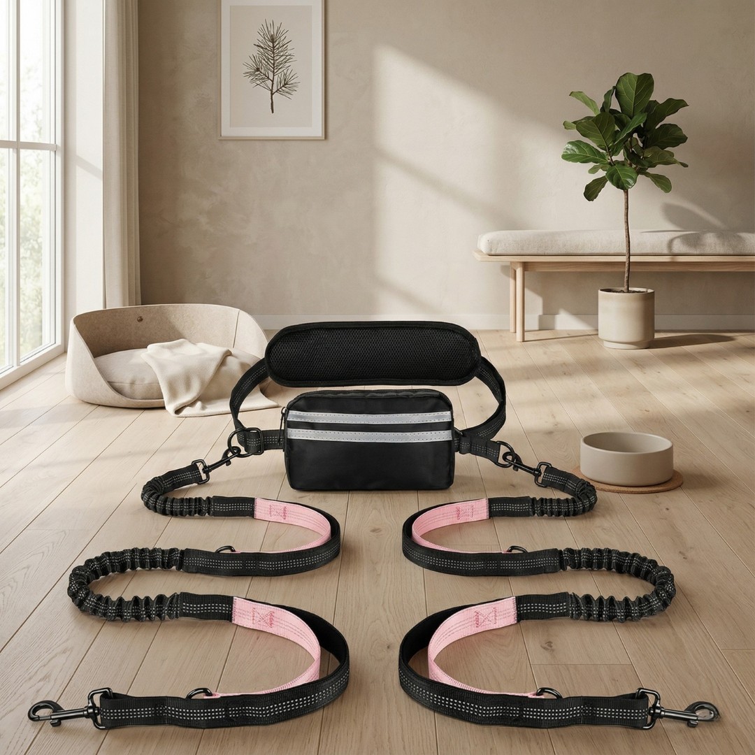 Hands-Free Dog Leash With Pouch For Everyday Walks | Temsk