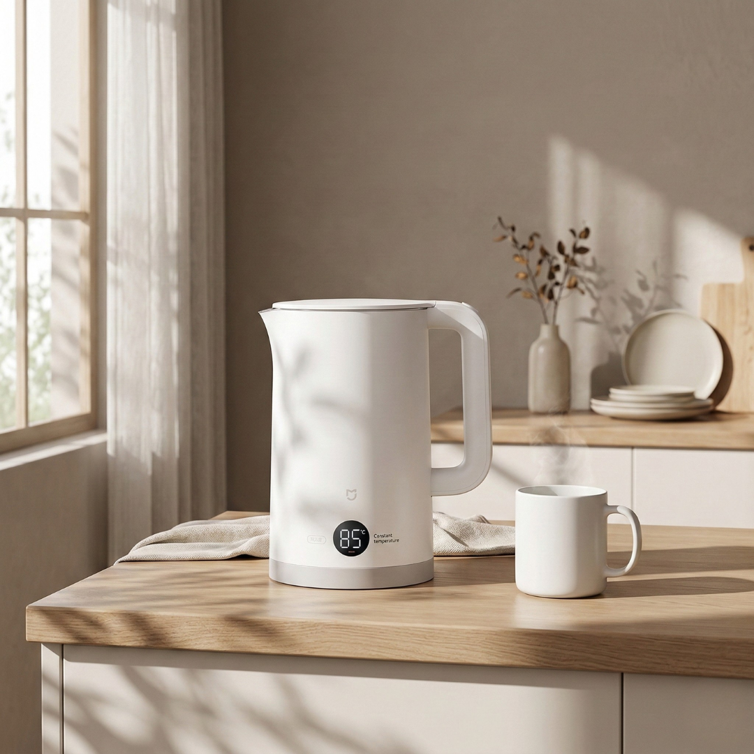Stainless Steel Electric Kettle 1.7L Capacity For Home Kitchen | Temsk