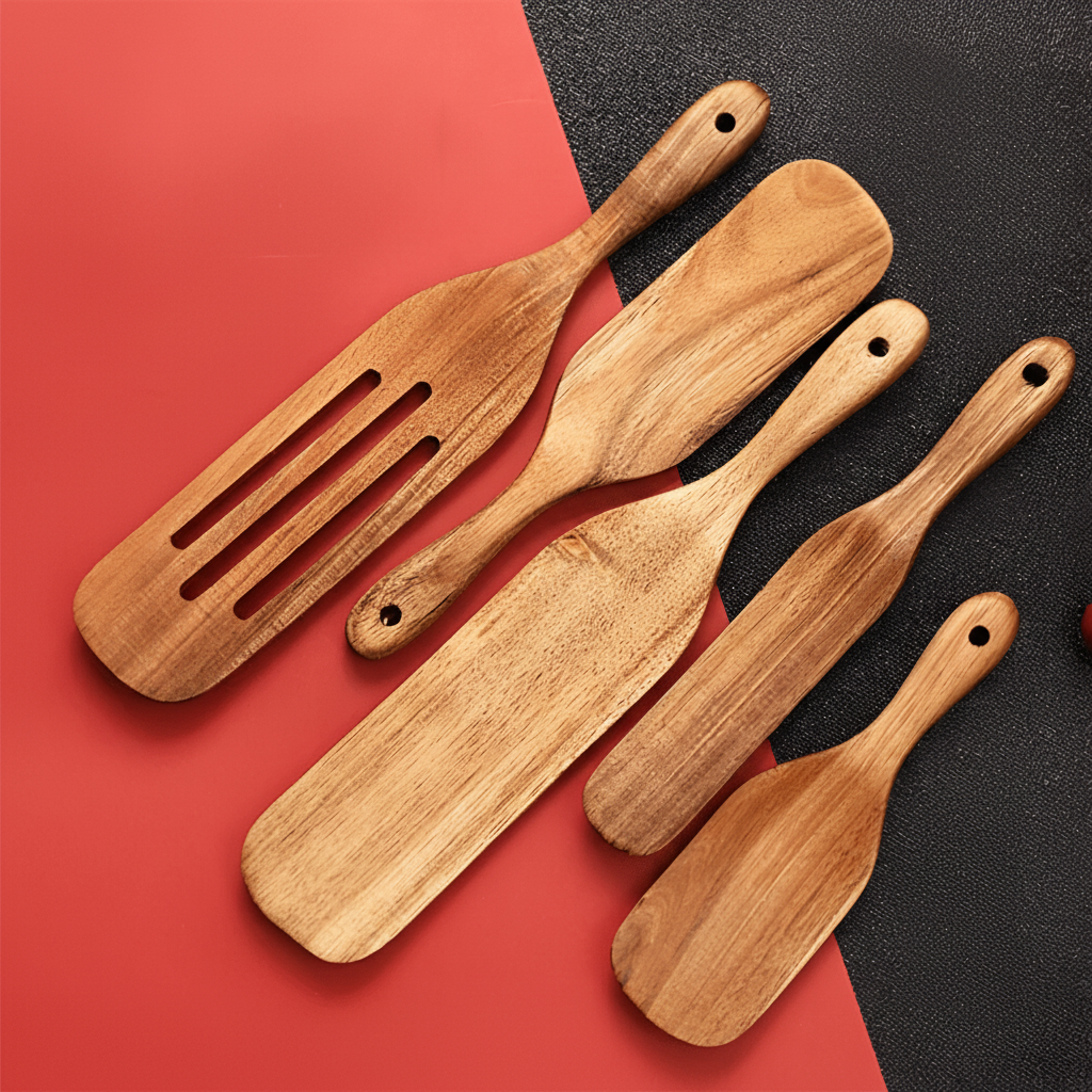 TerraWood Teak Kitchen Set Sustainable And Durable For Every Preparation | Temsk
