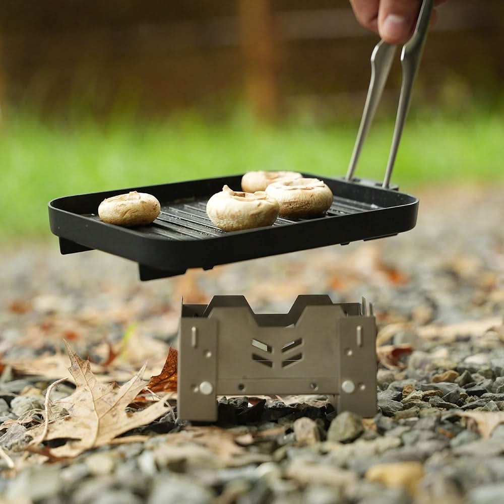 TrailForge Mini Grill Plate Set Portable Outdoor Cookware | Temsk