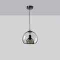 Smoked Glass Dome Pendant Light for Kitchens, Dining Areas, and Living Spaces | Temsk