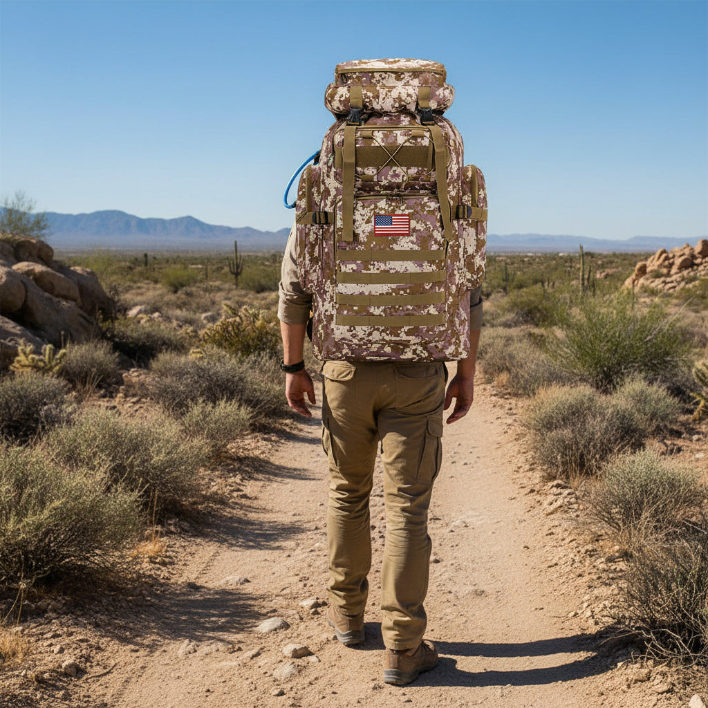 Large Capacity Hiking Daypack For Outdoor Travel And Tactical Use | Temsk