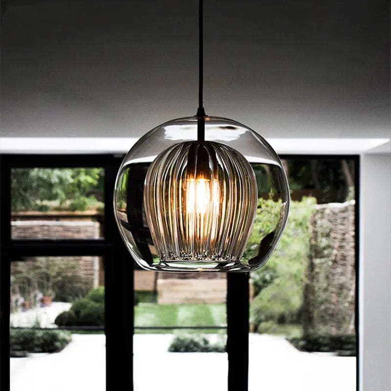 Nova Glass Bubble Pendant Light With Handblown Double Orbs | Temsk