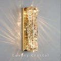 Nova Crystal Accents Wall Lamp In Stainless Steel With Three Color Temperatures | Temsk