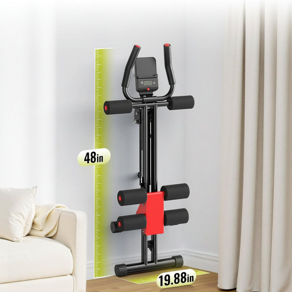 Verstellbarer Bauchtrainer mit Stahlrahmen für das Core-Training zu Hause | Temsk