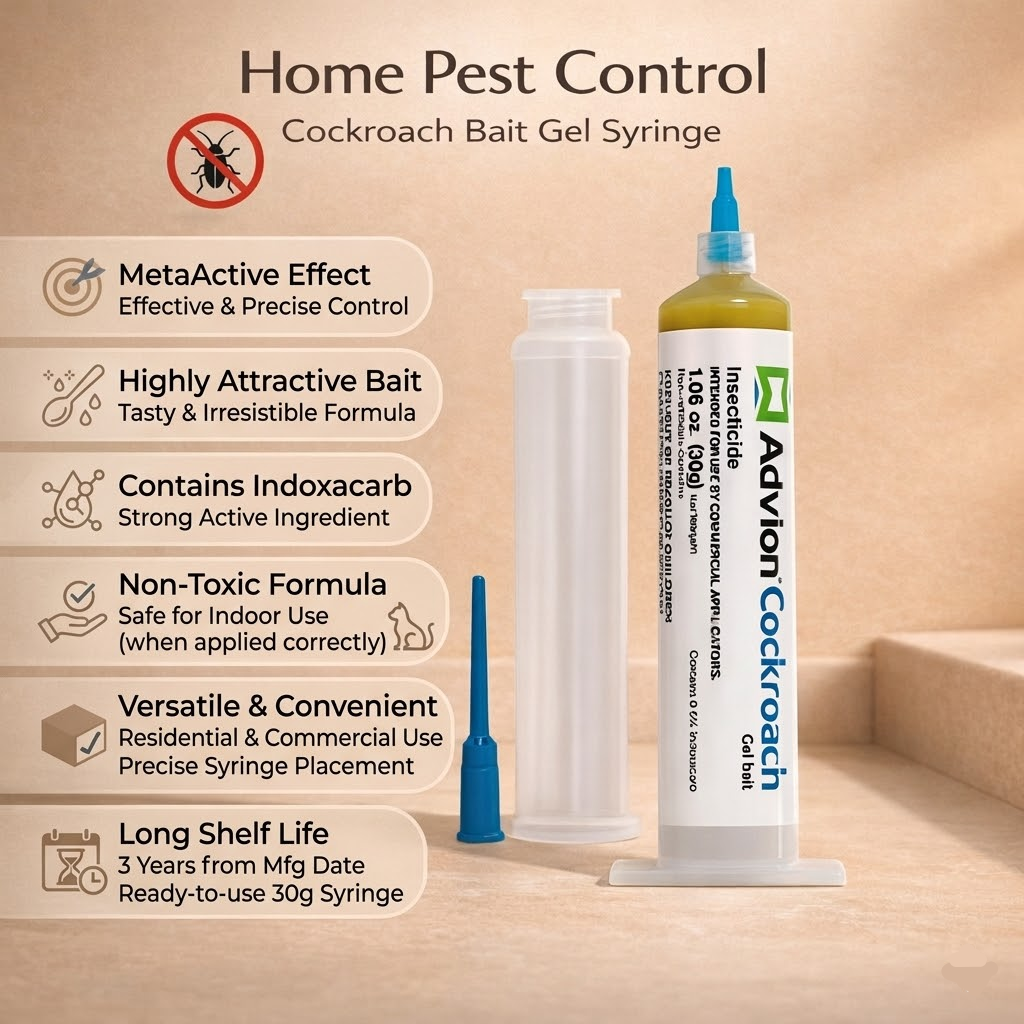 Indoor Cockroach Gel Bait Syringe For Non Toxic Pest Control | Temsk